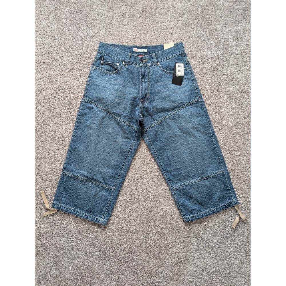 NWT Vintage Ecko Unltd Jorts Men 34 Baggy Foundry Carpenter Shorts Y2K Deadstock
